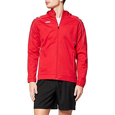 JAKO 6850D Jas Met Kap Classico Dames - Rood - 48