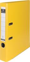 Pergamy ordner, voor ft A4, uit PP en papier, met beschermrand, rug van 5 cm, geel - thumbnail