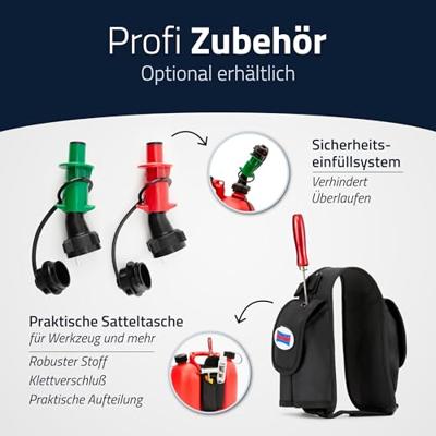 Hünersdorff 805000 PROFI Dubbele jerrycan (l x b x h) 298 x 170 x 362 mm