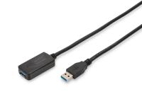 Digitus DA-73104 USB-kabel USB 3.2 Gen1 (USB 3.0 / USB 3.1 Gen1) USB-A stekker, USB-A bus 5.00 m Zwart - thumbnail