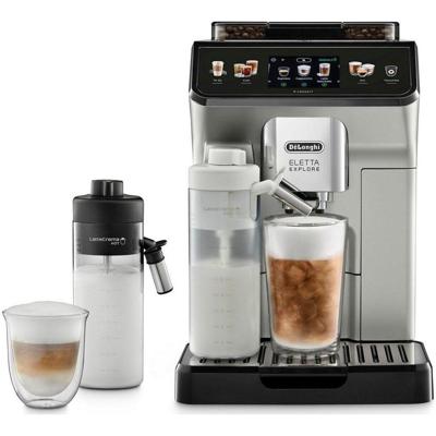De'Longhi ECAM450.65S Eletta Explore Cold Brew Volautomaat Zilver De'Longhi ECAM450.65S Eletta Explore Cold Brew Volautomaat Zilver