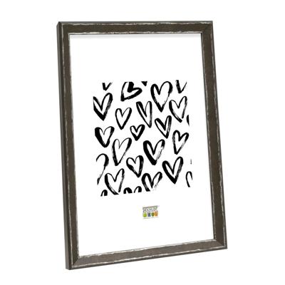 Deknudt Fotokader in zwart met zilverkleurig biesje 13x18 S46DF2