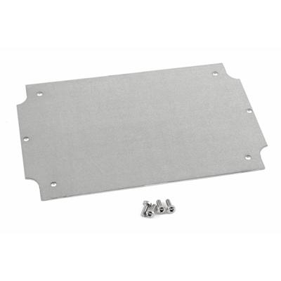 Hammond Electronics 1554HPL Montageplaat (l x b x h) 168 x 107 x 1 mm Plaatstaal Natuur 1 stuk(s)