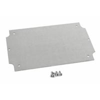 Hammond Electronics 1554HPL Montageplaat (l x b x h) 168 x 107 x 1 mm Plaatstaal Natuur 1 stuk(s) - thumbnail