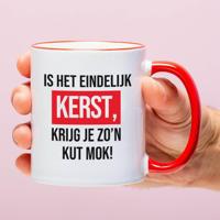Mok Is het eindelijk Kerst, krijg je zo'n kut mok! - thumbnail