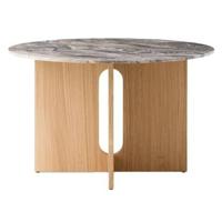 Audo Copenhagen Androgyne eettafel Ø120 naturel eiken, Grey Galaxy - thumbnail