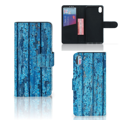 Xiaomi Redmi 7A | Book Style Case | Wood Blue