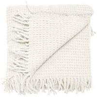 Unique Living Plaid Selien 150x200cm dove white - thumbnail