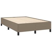 Boxspring met matras stof taupe 120x190 cm - thumbnail