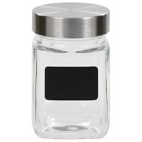 VidaXL Opbergpotten met stickers 12 st 300 ml - thumbnail