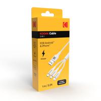 USB-kabel Kodak Wit Multicolour - thumbnail