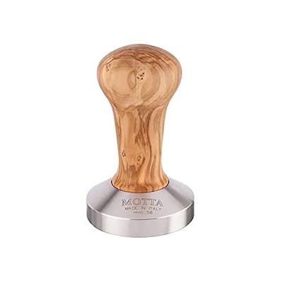 Motta koffie tamper - 58 mm - RVS / Olijfhout