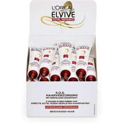 L’Oréal Paris Elvive Total Repair 5 S.O.S. Haarverzorging - Voordeerverpakking 20 x 18 ml Shots - Haarmasker