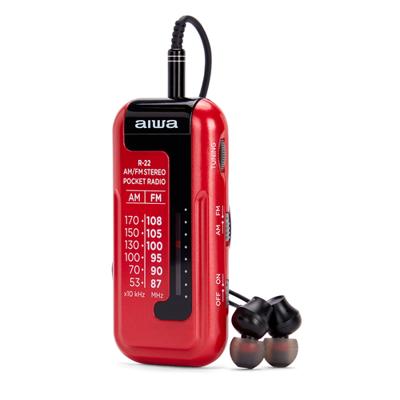 Transitorradio Aiwa R-22RD Rood - thumbnail