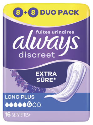 Always Discreet Extra Long Plus Verband - Duopack Always Discreet Extra Long Plus Verband - Duopack
