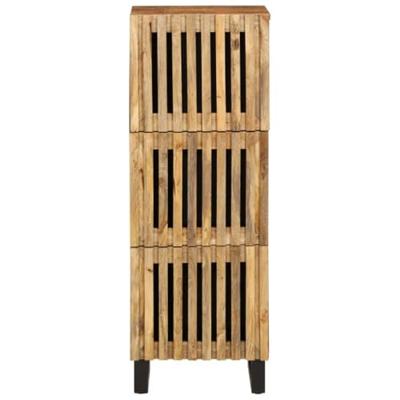 Hoge kast 40x34x110 cm massief ruw mangohout