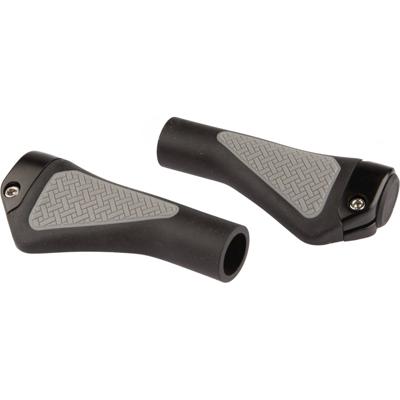 Mirage Fiets Handvatten - Ergonomisch, Zwart/Grijs, 132mm