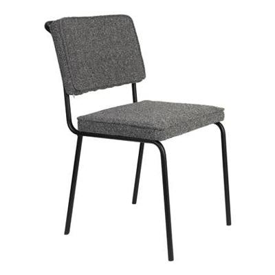 Zuiver Eetkamerstoel 'Buddy' Gerecyclede stof, kleur Zwart