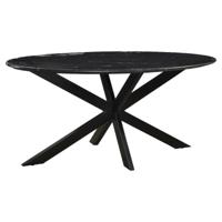 Marble Oval Spider Black 180cm-12741 - thumbnail