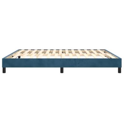 Boxspringframe fluweel donkerblauw 160x200 cm