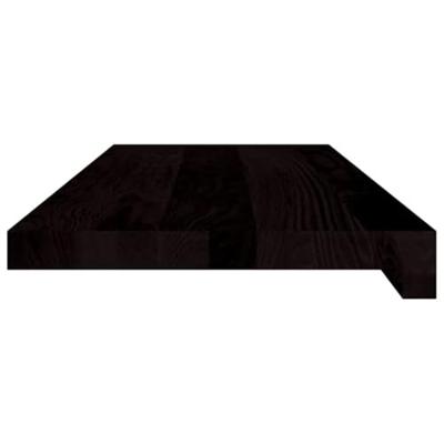 VidaXL Traptreden 2 st 70x30x2 cm massief eikenhout donkerbruin
