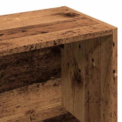 Boekenkast 60,5x30x90 cm bewerkt hout oud houtkleurig