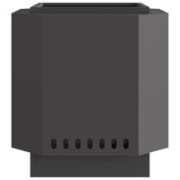 Vuurkorf Zwart 48 x 48 x 51 cm Koudgewalst staal - thumbnail