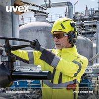 uvex pheos nxt 9128223 Veiligheidsbril Incl. UV-bescherming Zwart, Wit EN 166:2001, EN 172:1994 + A1:2000 + A2:2001 - thumbnail