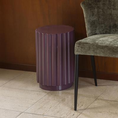 Dutchbone Bijzettafel/Kruk 'Camila' kleur Plum Dutchbone Bijzettafel/Kruk 'Camila' kleur Plum