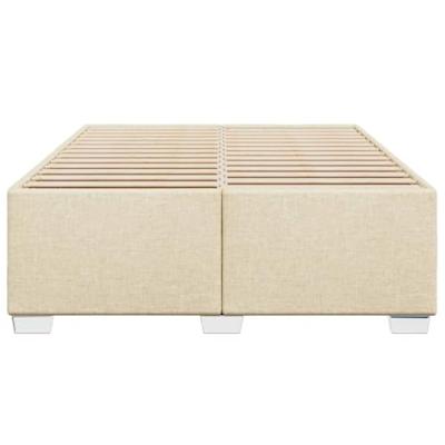 Bedframe zonder matras stof crèmekleurig 140x200 cm