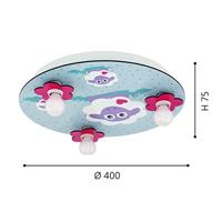 Eglo Kinderkamer plafondlampLalelu wit met schaapjes - 97705 - thumbnail
