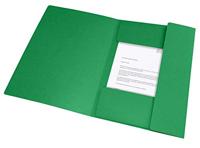 Elastomap oxford top file a4 3 kleppen 390gr groen | 10 stuks - thumbnail