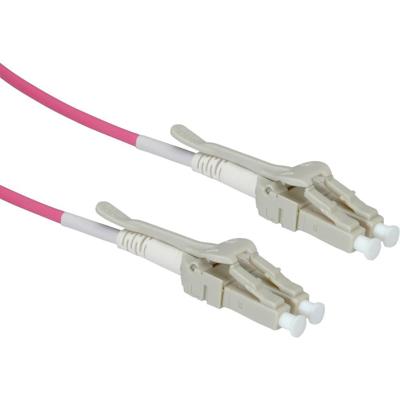 ROLINE glasvezelkabel 50/125µm OM4, LC/LC, Low-Loss connector, violet, 1 m ROLINE glasvezelkabel 50/125µm OM4, LC/LC, Low-Loss connector, violet, 1 m