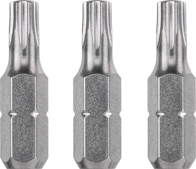 Schroefbit 1/4 inch torx T20 25 mm 3 stuks kaart Eurofix - Eurofix