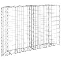 VidaXL Gabion plantenbak trapezium 150x20x100 cm gegalvaniseerd staal - thumbnail