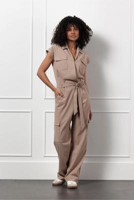 Studio Anneloes Nancy Cargo Jumpsuit 12858 Jumpsuit 2200 Latte