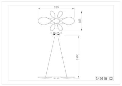 Trio Design hanglampFly wit - 345619131