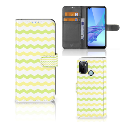 OPPO A53 | OPPO A53s | Telefoon Hoesje | Waves Yellow