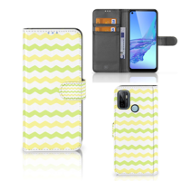 OPPO A53 | OPPO A53s | Telefoon Hoesje | Waves Yellow - thumbnail