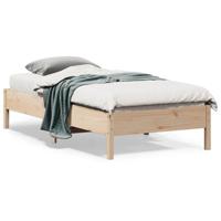 Bedframe zonder matras massief grenenhout 75x190 cm - thumbnail