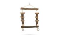 Beeztees Tomi schommel - vogelspeelgoed - hout - 45 cm - thumbnail