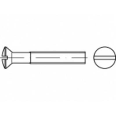 TOOLCRAFT TO-5361687 Bolverzonken schroeven M3 12 mm Sleuf RVS A2 1000 stuk(s)