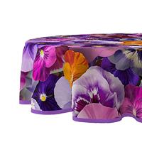Wicotex tafelzeil rond violin love 160cm - thumbnail