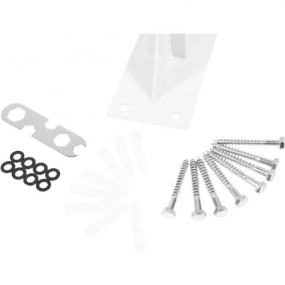 Optrekstang Wandmontage Wit