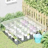 VidaXL Doorzichtig afdekzeil met ogen 2x2 m polyethyleen - thumbnail
