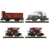 Fleischmann 6660120 N set van 4: Goederentrein van de DRG - thumbnail