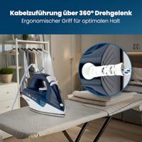 Bomann db 6004 cb stoomstrijkijzer 2200w 250ml blauw/wit - thumbnail