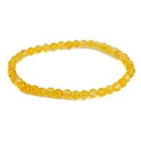 Edelsteen Armband Verhitte Citrien (4 mm) - thumbnail