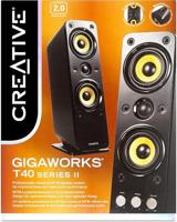 Creative GIGAWORKS T40 II 2.0 PC-luidsprekers Kabelgebonden 32 W Zwart - thumbnail