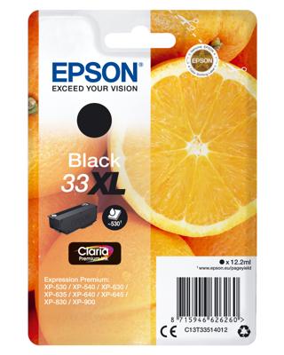 Epson 33XL 12.2ml Zwarte inktcartridge